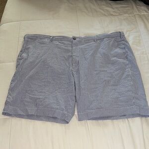 Polo Ralph Lauren Men's White and Blue Striped Shorts size 46B